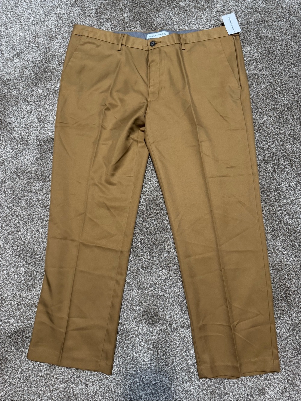 Amazon Essentials Men's Tan Chino Pants